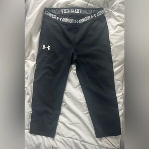 Under Armour Kids Black Cropped Leggings